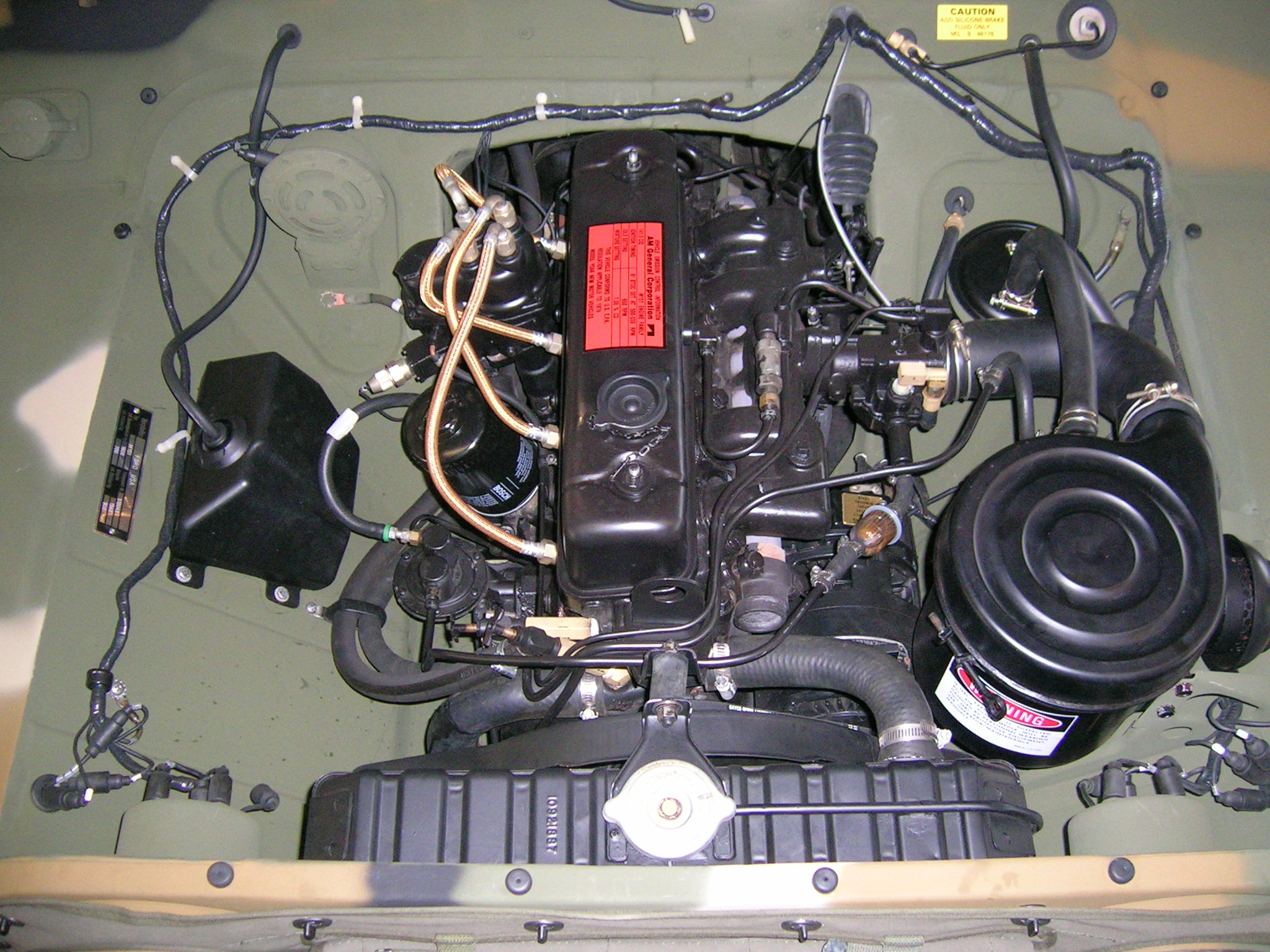 So sieht der Motorraum jetzt aus