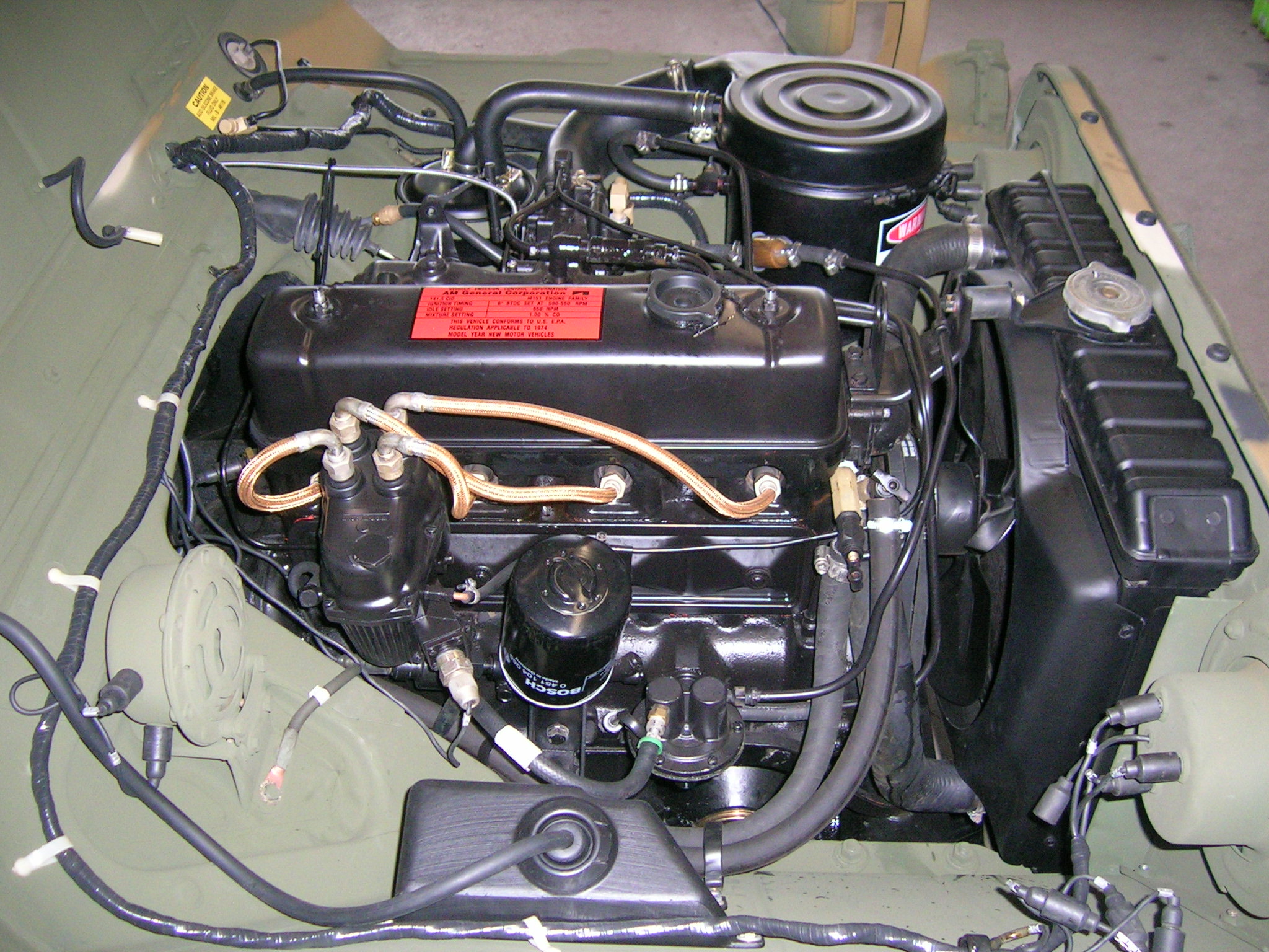 So sieht der Motorraum jetzt aus