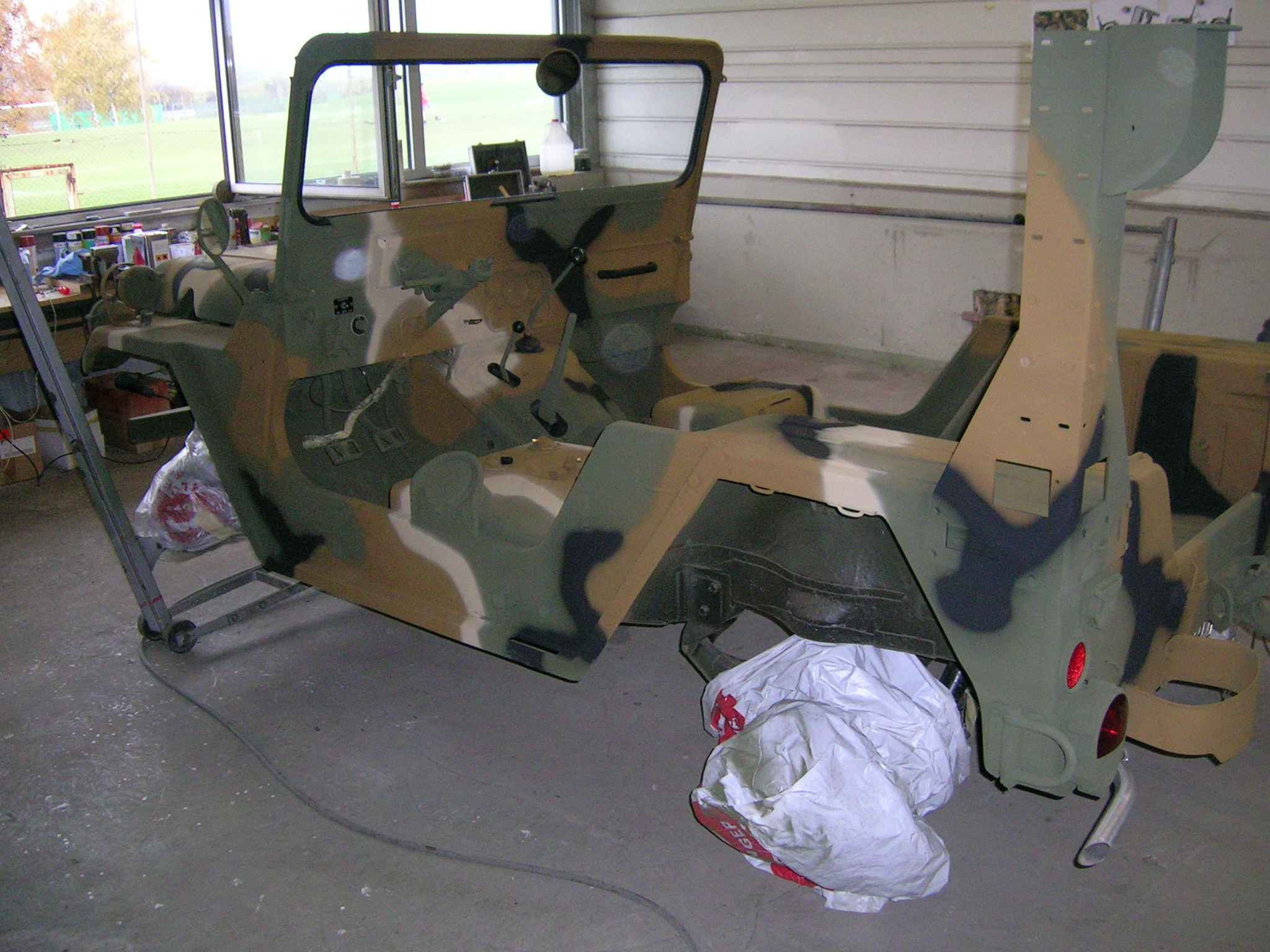 Endlich fertig, so ist die Lackierung geblieben