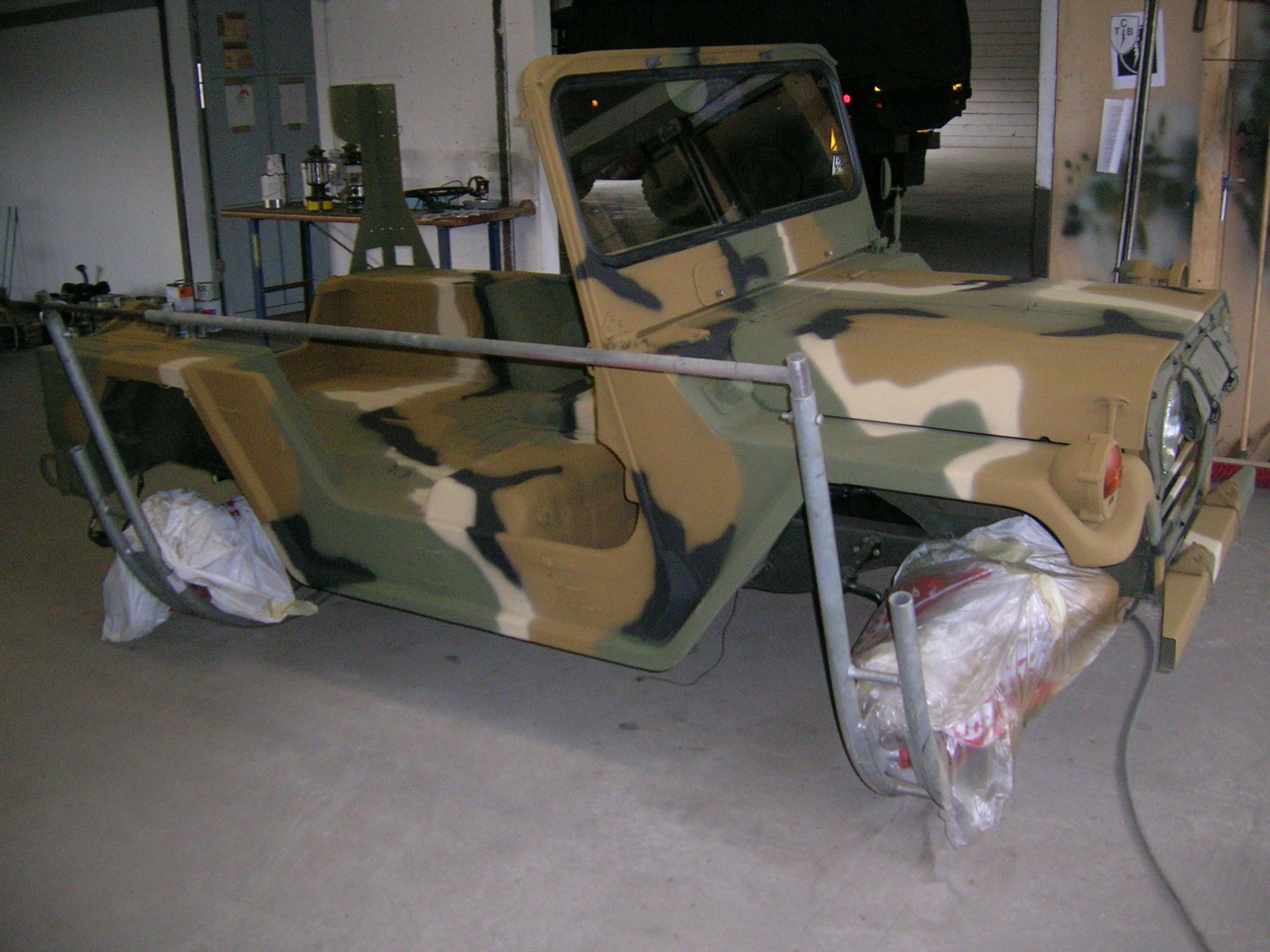 Endlich fertig, so ist die Lackierung geblieben